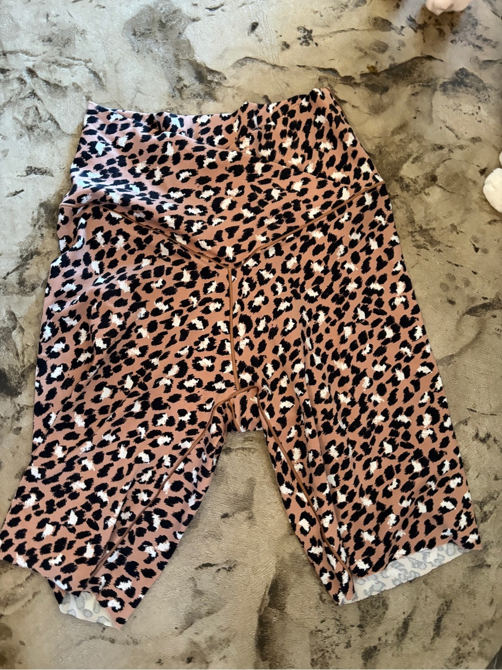 aerie Leopard Print Biker Shorts - Pink, Black, White